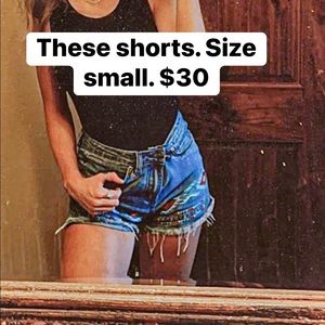 Aztec shorts. Size small. Hardly worn.